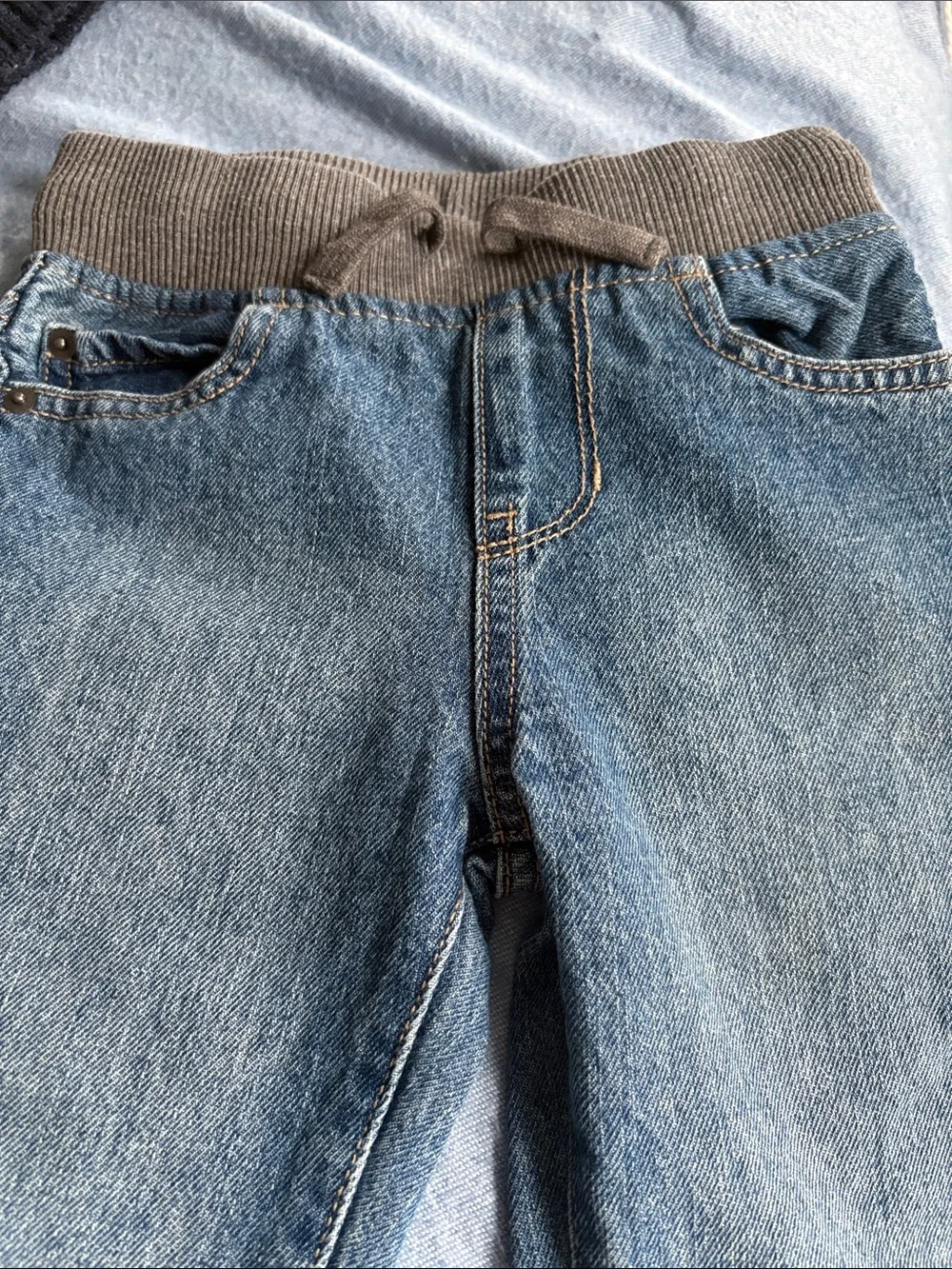boys size 5 outfit bundle sweater & jeans navy knit cardigan denim pants